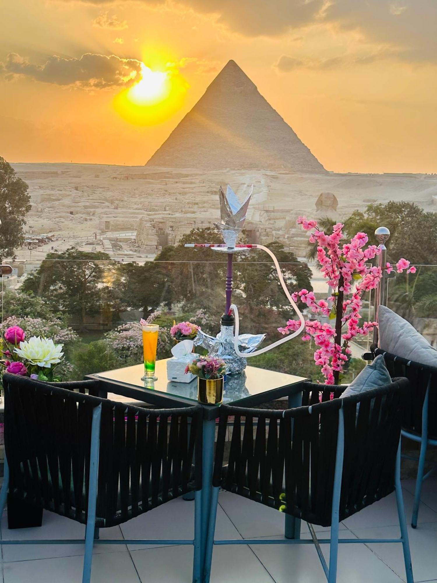 Panorama View Pyramids Kafret el-Gabal Exterior foto