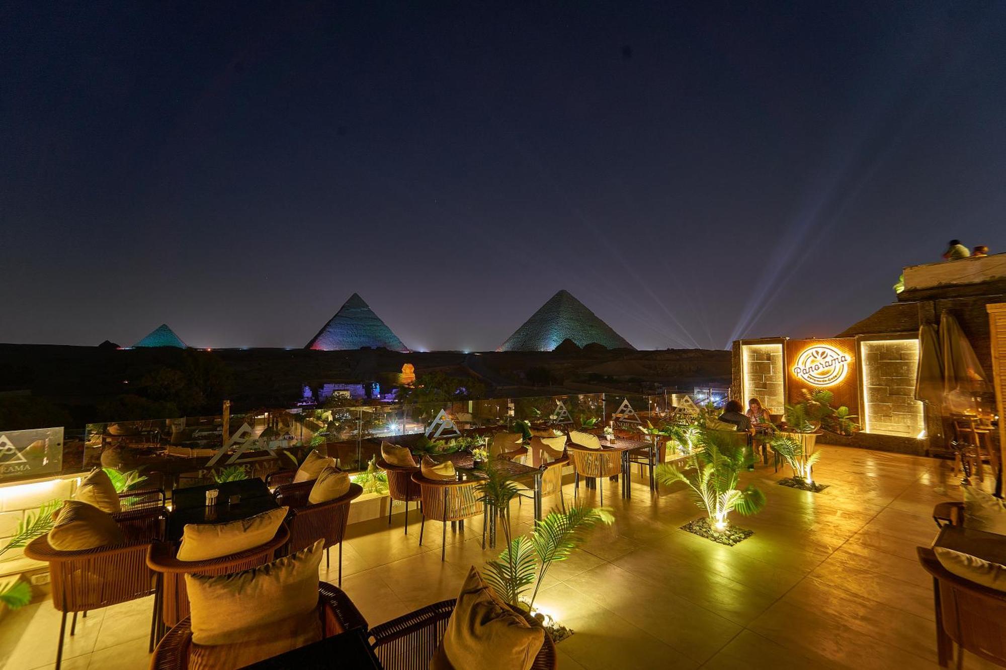 Panorama View Pyramids Kafret el-Gabal Exterior foto