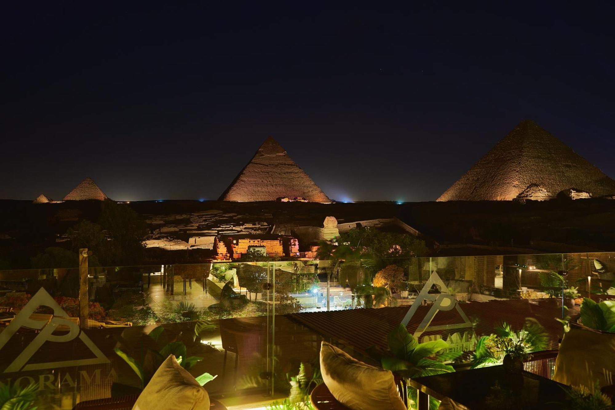 Panorama View Pyramids Kafret el-Gabal Exterior foto